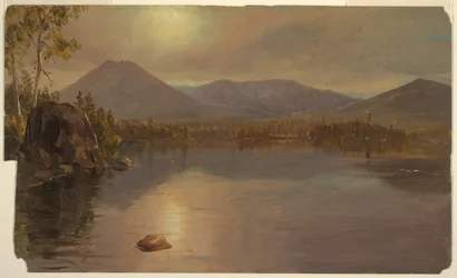 Mount Katahdin and Turner from Lake Katahdin